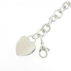 TIFFANY Authentic Silver Heart Charm Bracelet
